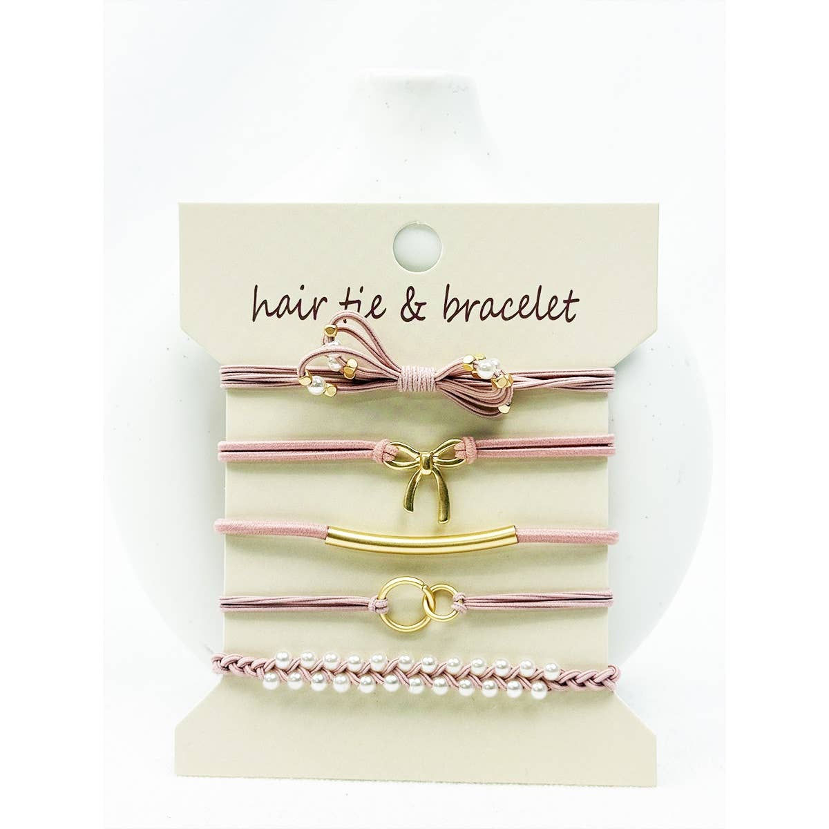Boho Inspired BOW Theme Hair Tie Bracelets