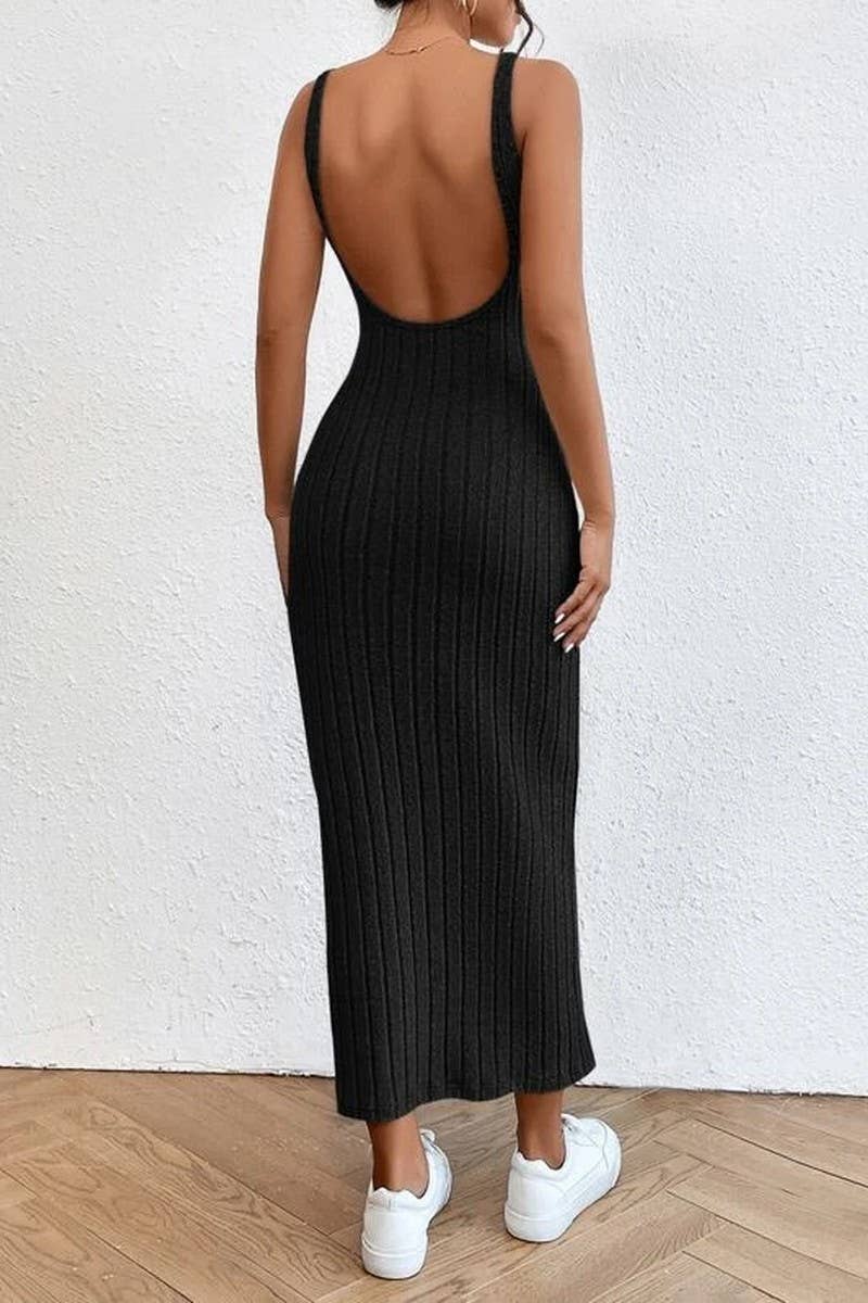 LONG KNITTED DRESS
