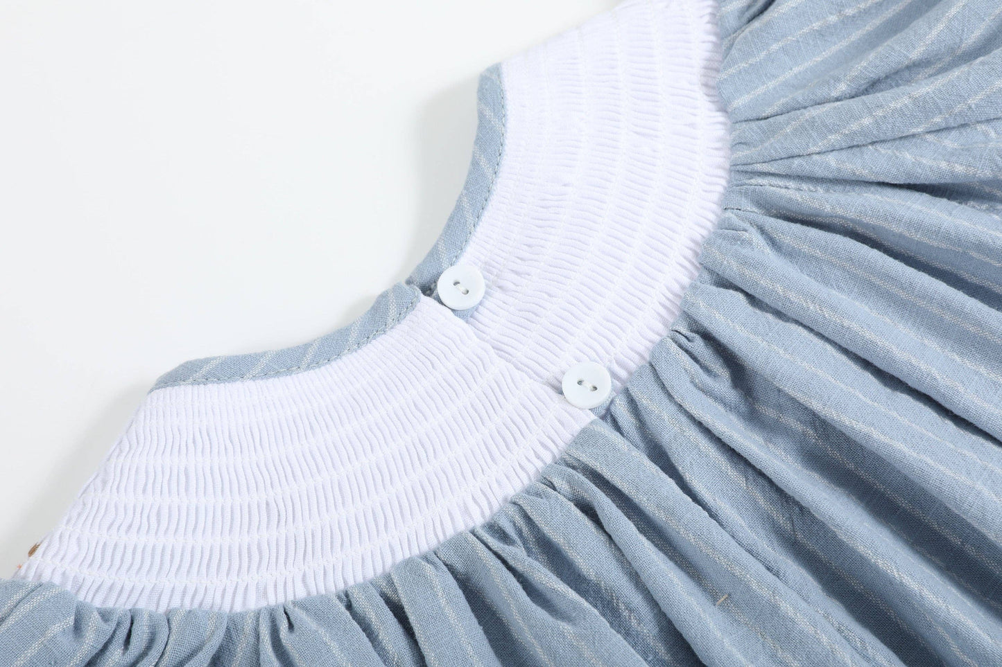 Light Blue Pinstripe Turkey Dress