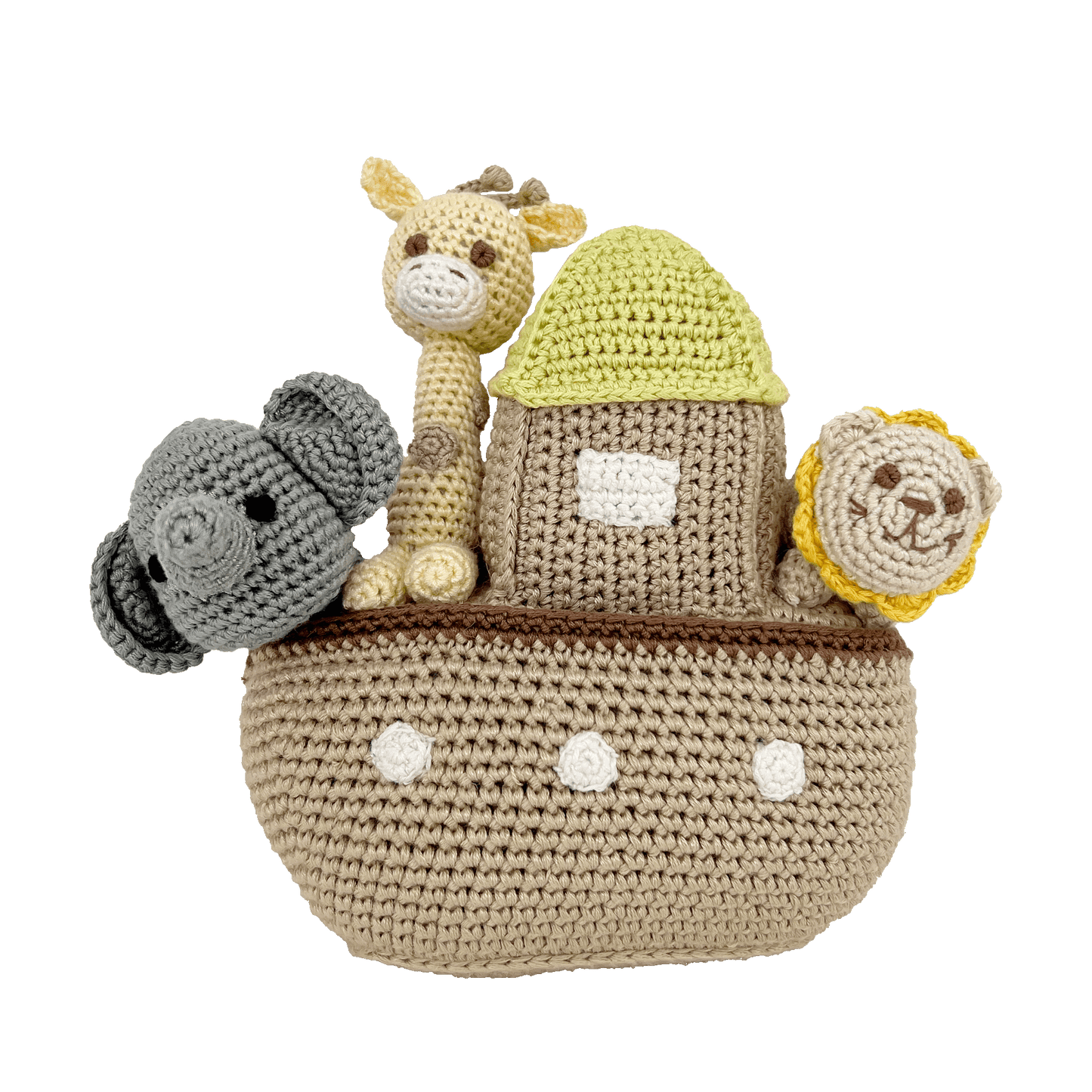 Noah's Ark Bamboo Crochet Keepsake Toy