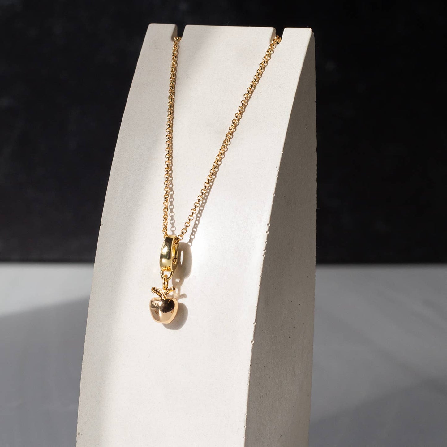 🍎Teacher Gift🍎 Apple Charm, Gold, Charm Bar 