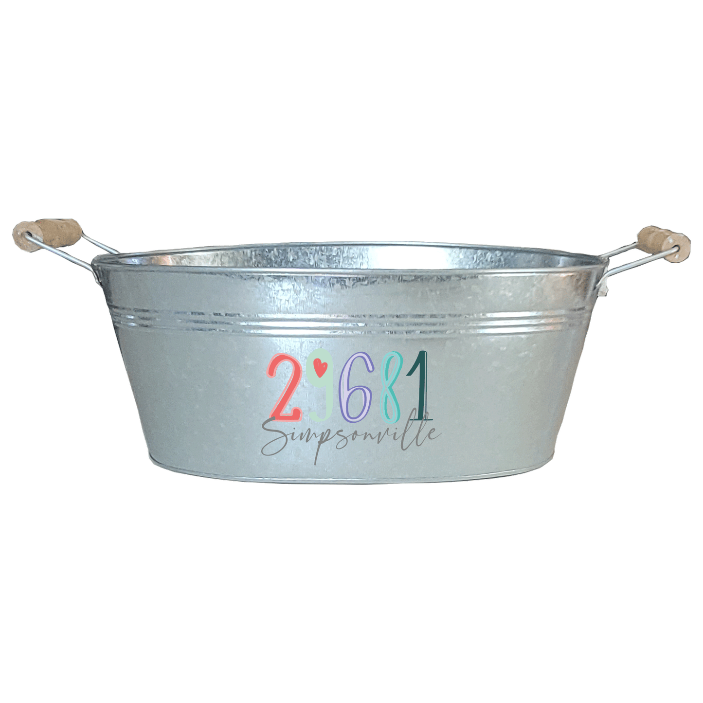 Zip Code Color - Oval Tub