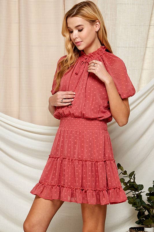 Swiss Dot Semi-Sheer Women's Dress 5181IMD