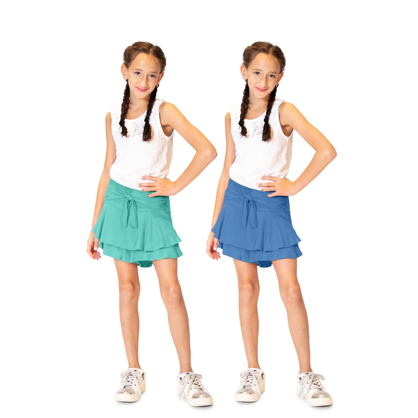 Tie Front Skort