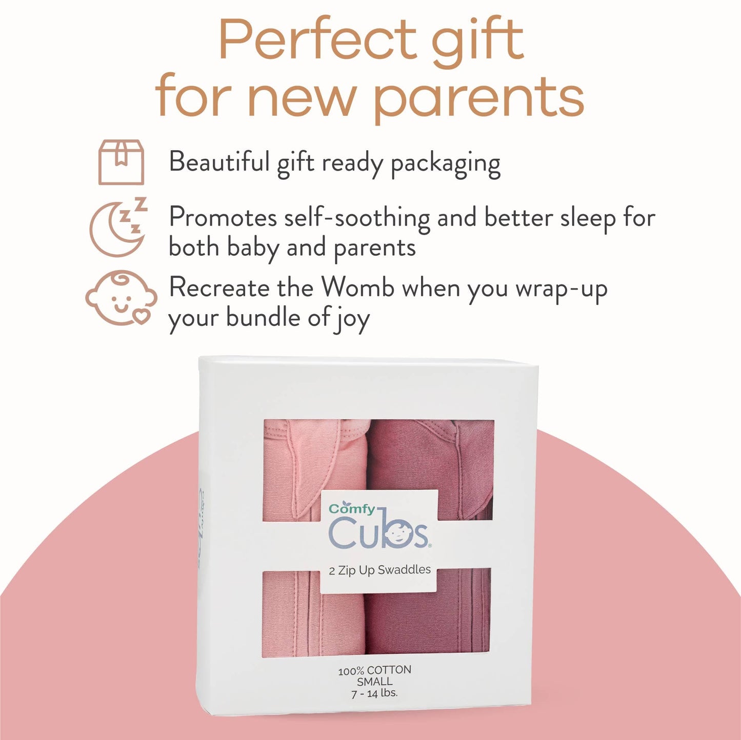 Easy Zipper Swaddle Blankets by Comfy Cubs