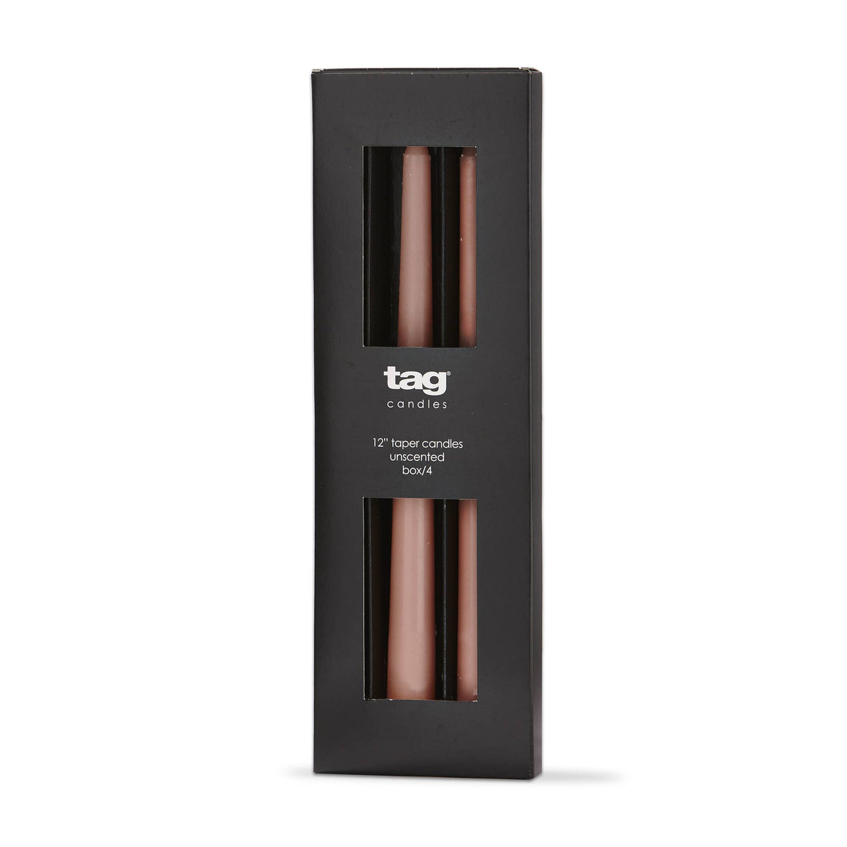 Color Studio 12" Taper Candle Set of 4 Blush Wax Everyday