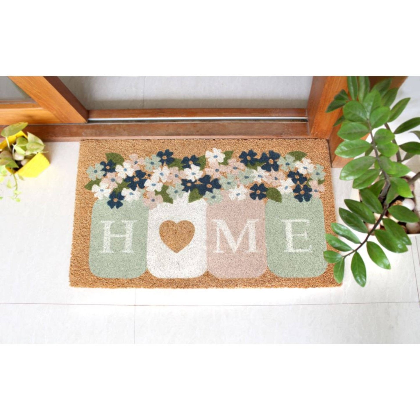 Tufted Home Mason Jar Coir Doormat, 18" x 30"