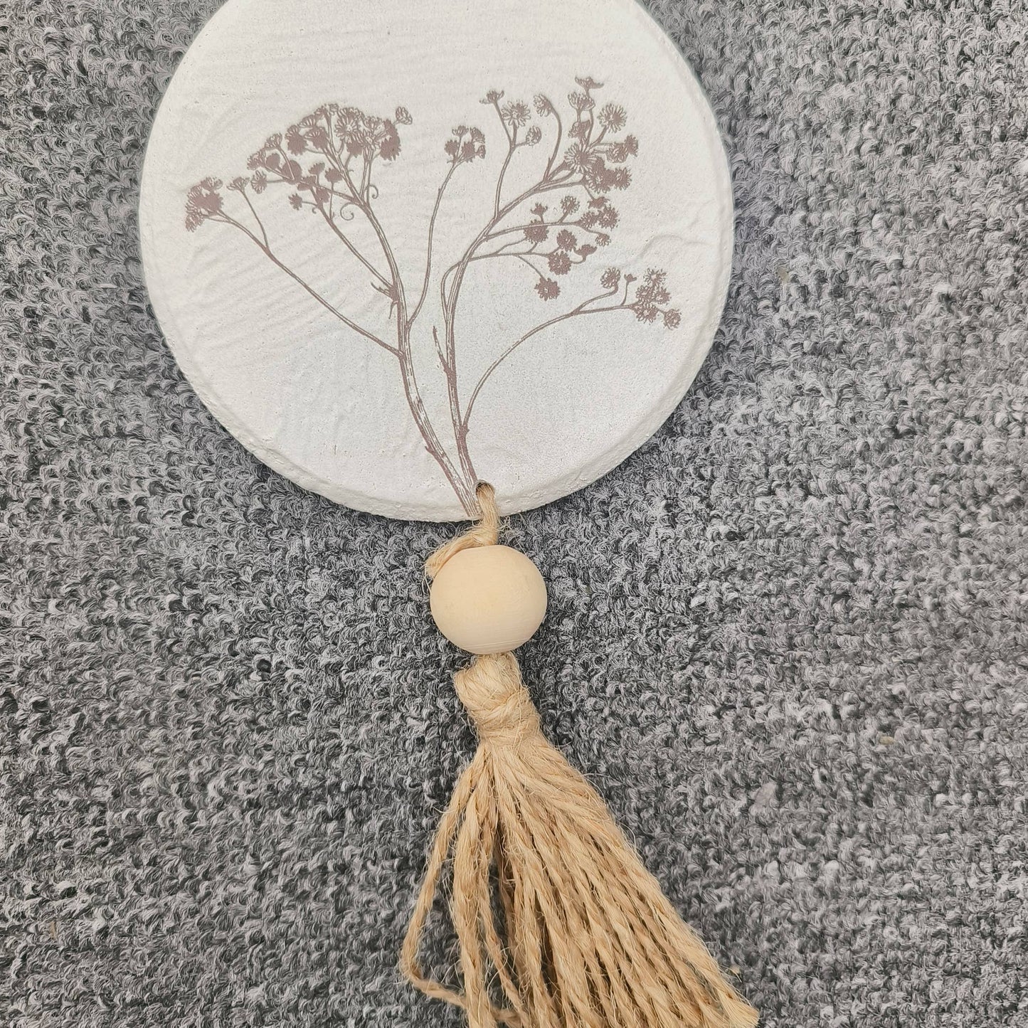Farmhouse Wood Flowers and Beads Wall Art Hanging Decor