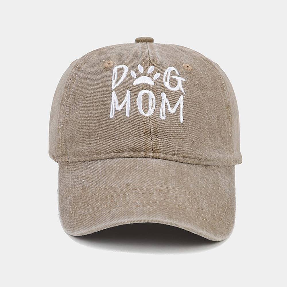 Cotton Worn-out Washed Letter Embroidered Baseball Cap