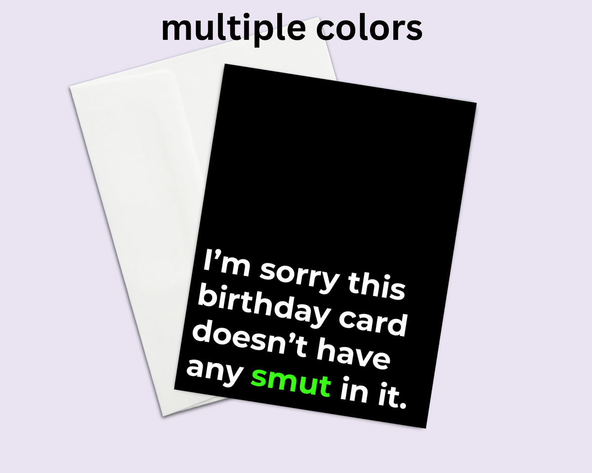 Funny Smut Reader Birthday Card | Greeting Card for Readers