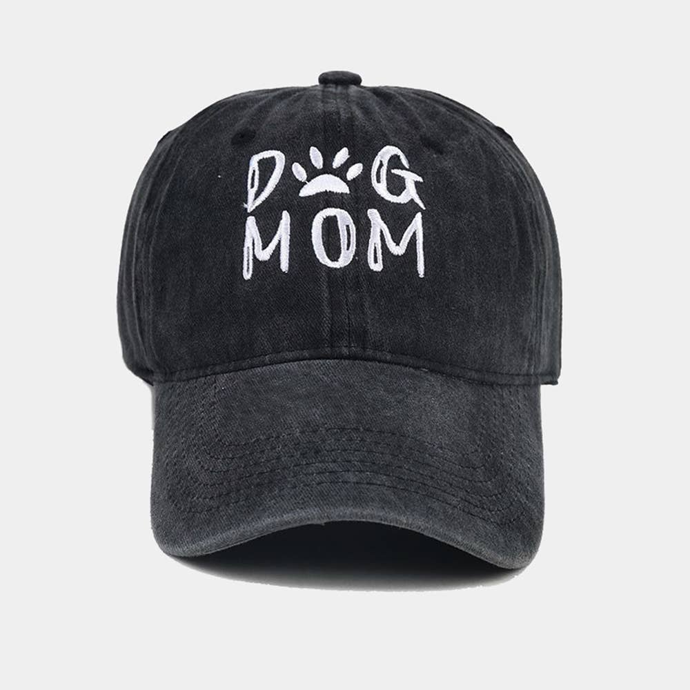 Cotton Worn-out Washed Letter Embroidered Baseball Cap