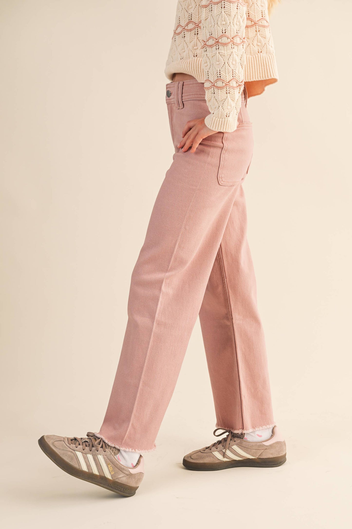 TWEEN KIDS GIRLS WIDE LEG DENIM PANTS (7-14)