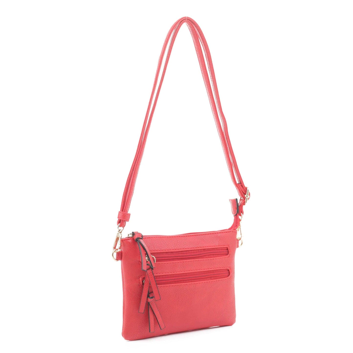 FC20136 Multi-zipper Crossbody Bag