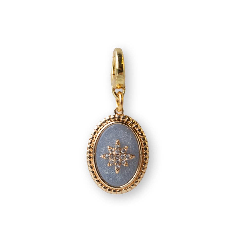 Cameo Charm- Stone & CZ | Charm Bar | Bag Charm | Shoe