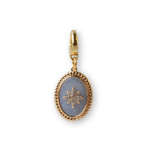 Cameo Charm- Stone & CZ | Charm Bar | Bag Charm | Shoe