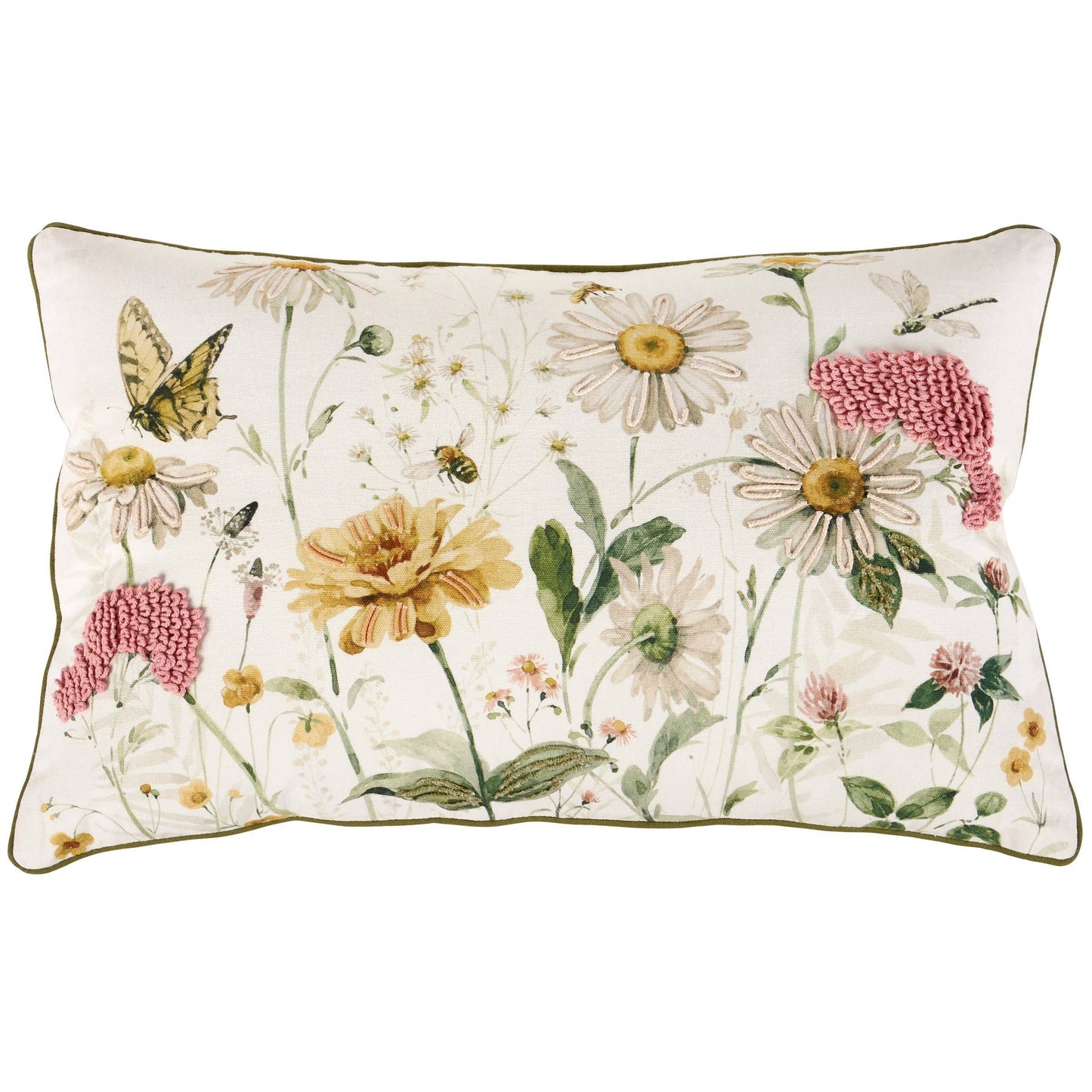 Garden Of Daisies Pillow
