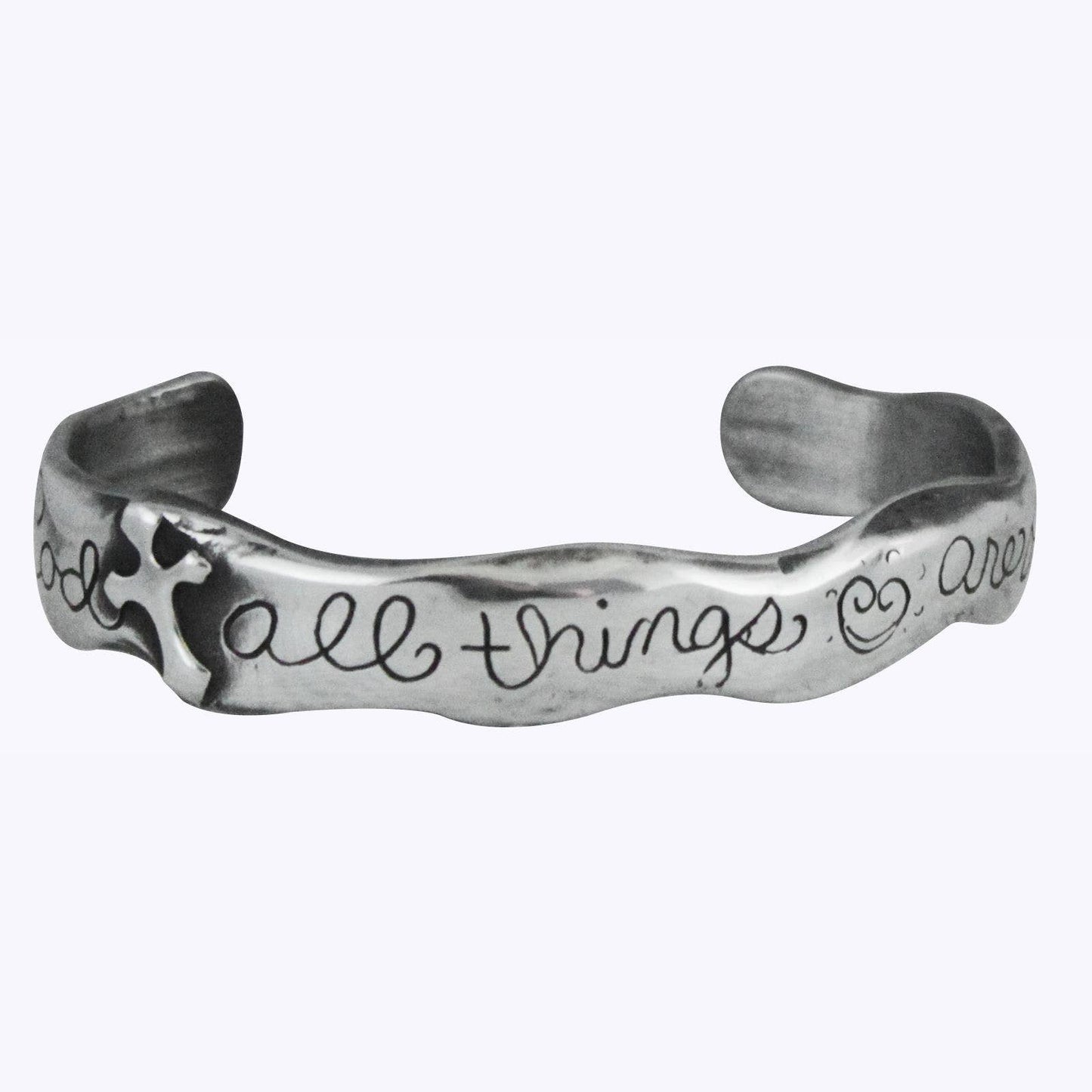 With God All Things Cuff Bracelet 