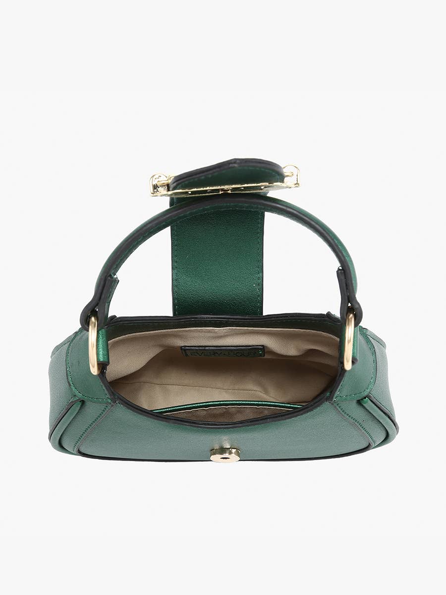EH2563 Malia Buckle Crossbody/Satchel w/ Chain Strap