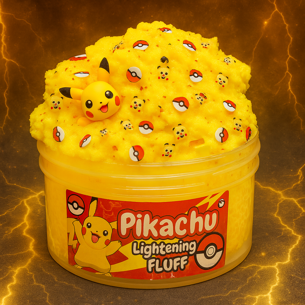 "Pikachu Lightning Fluff" Pokemon Cloud Slime