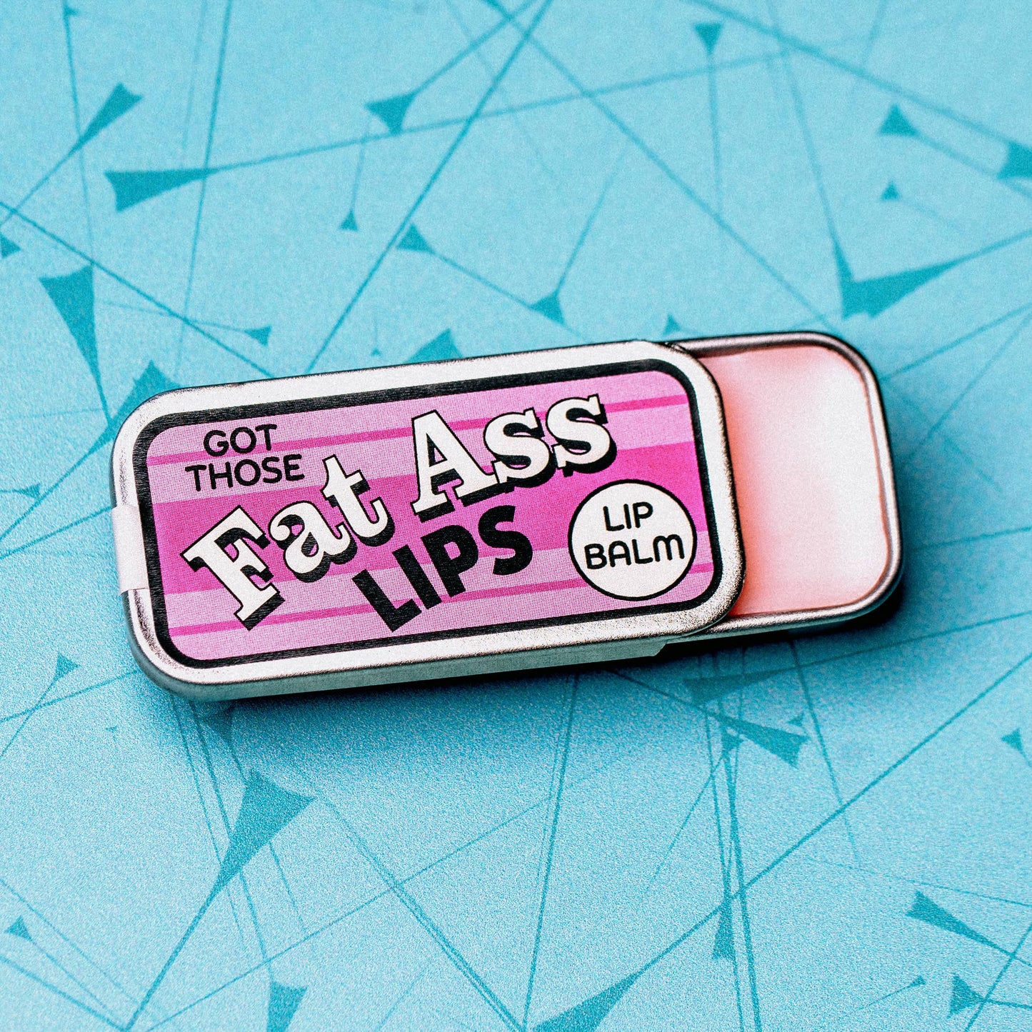 Fat Ass Lips Lip Balm | Funny Old School Tin