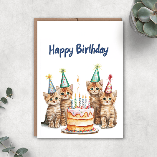 Cats Happy Birthday Card