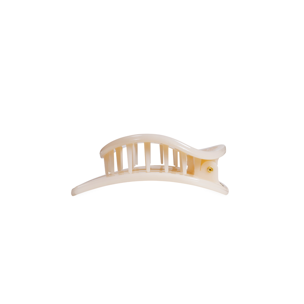 Almond Beige | Small | Flat Circle Hair Clip