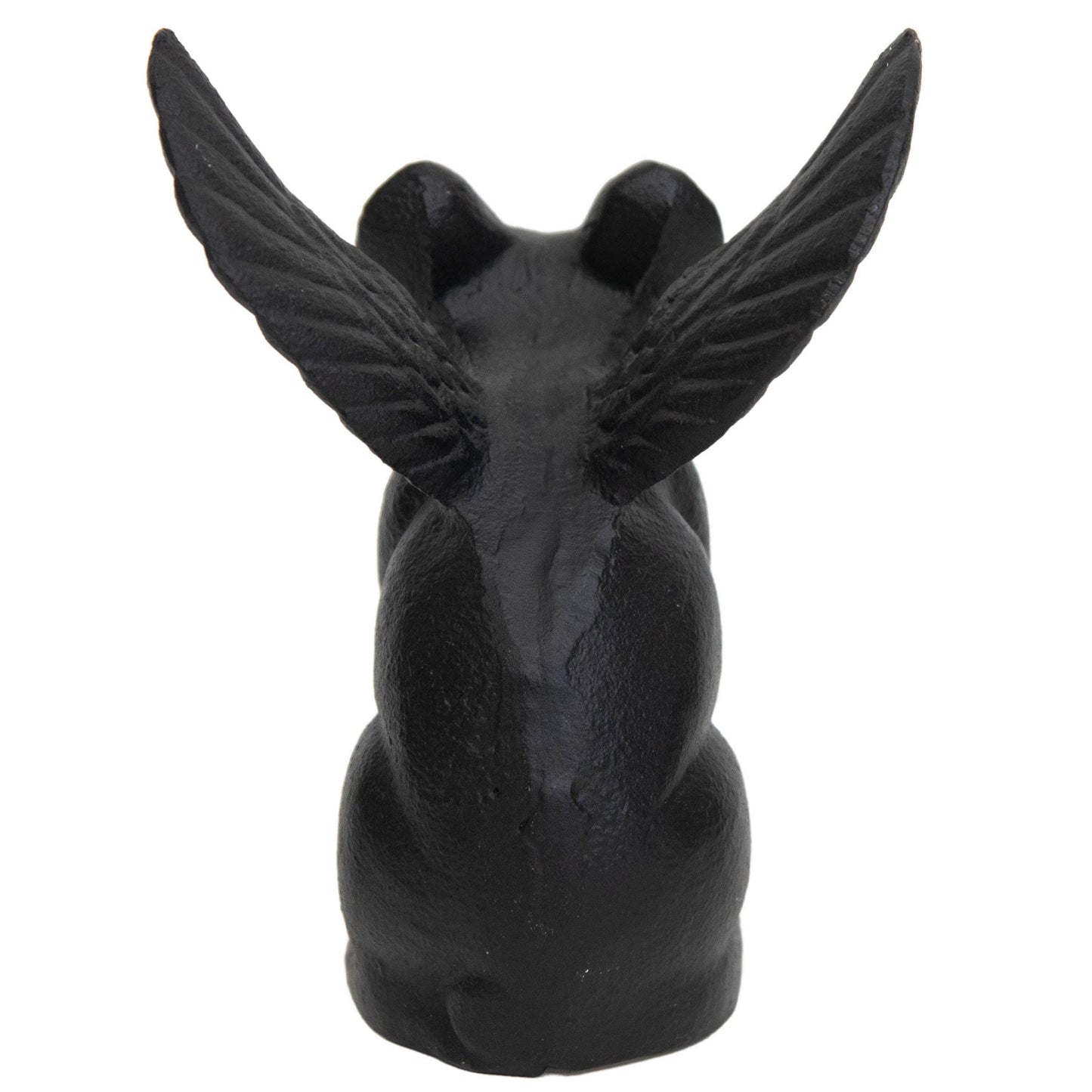 Flying Pig Farmhouse Black Cast Iron Decorative Figure