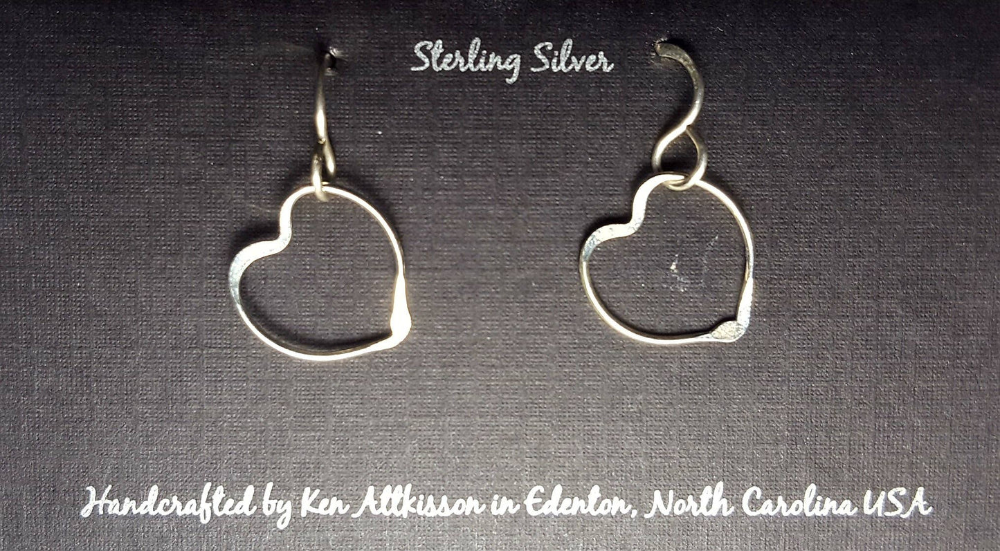 Sterling Silver Earrings Heart