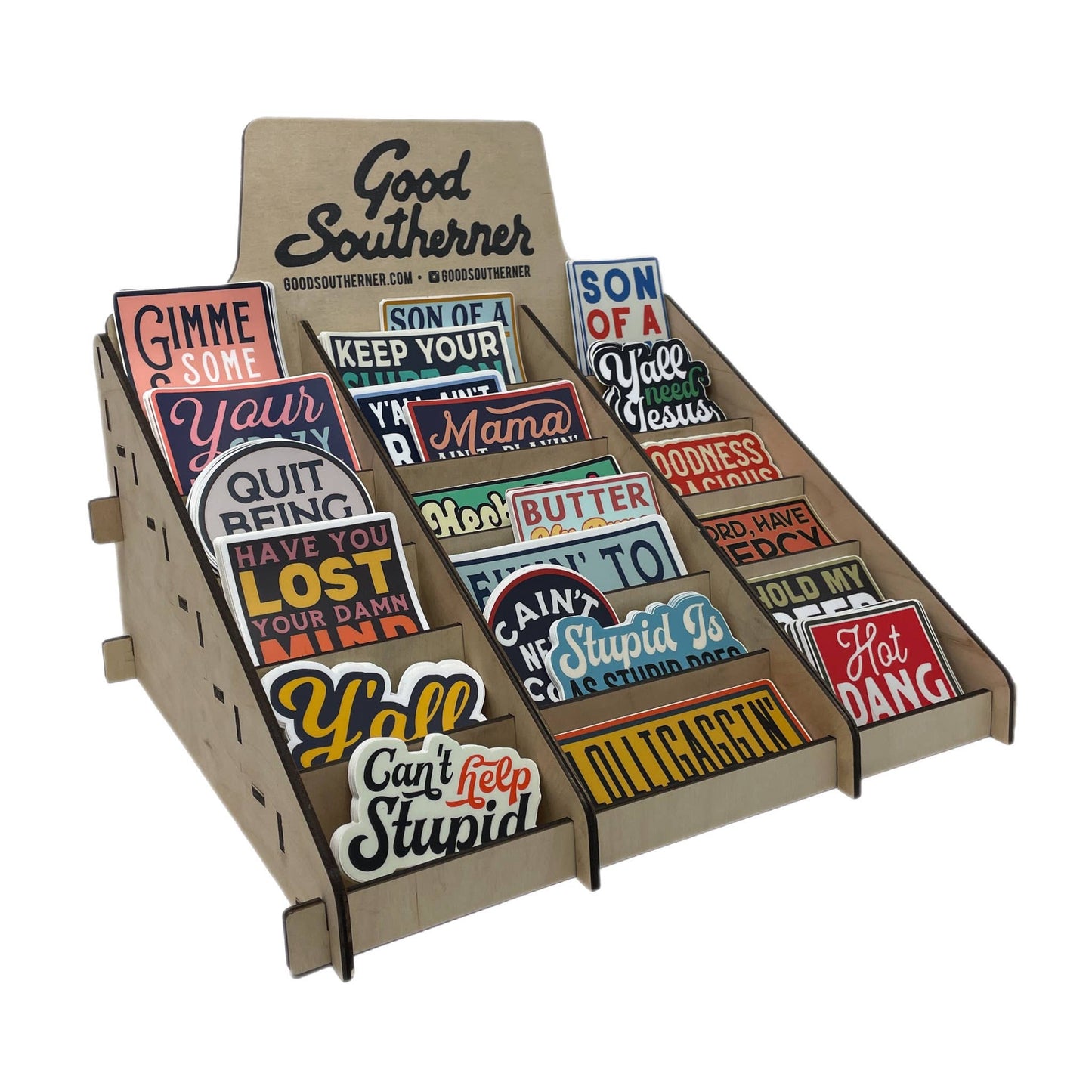 Stationary Table Top Sticker Rack Display Stand