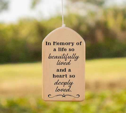 In Memory of a Life so Beautifully Lived Wind Chime