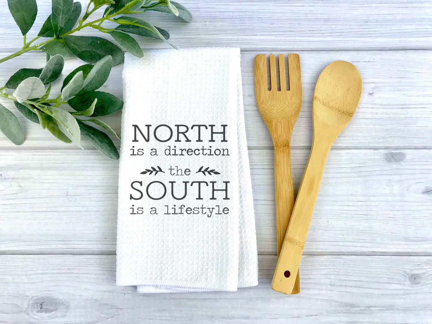 South is a Lifestyle Kitchen Towel, Country Dish Towel