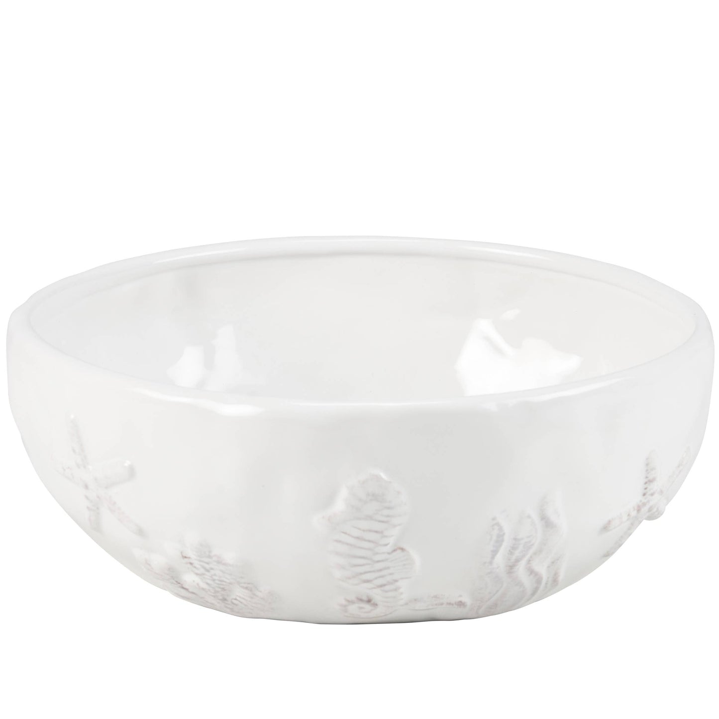 Embossed Beach Serving Bowl
