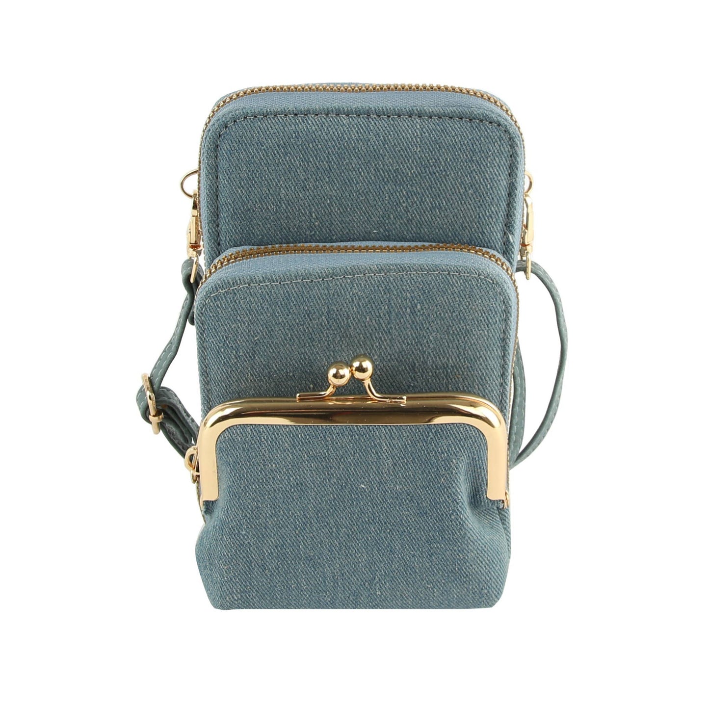 Small Crossbody for Women Double Zip Adjustable Strap Over t