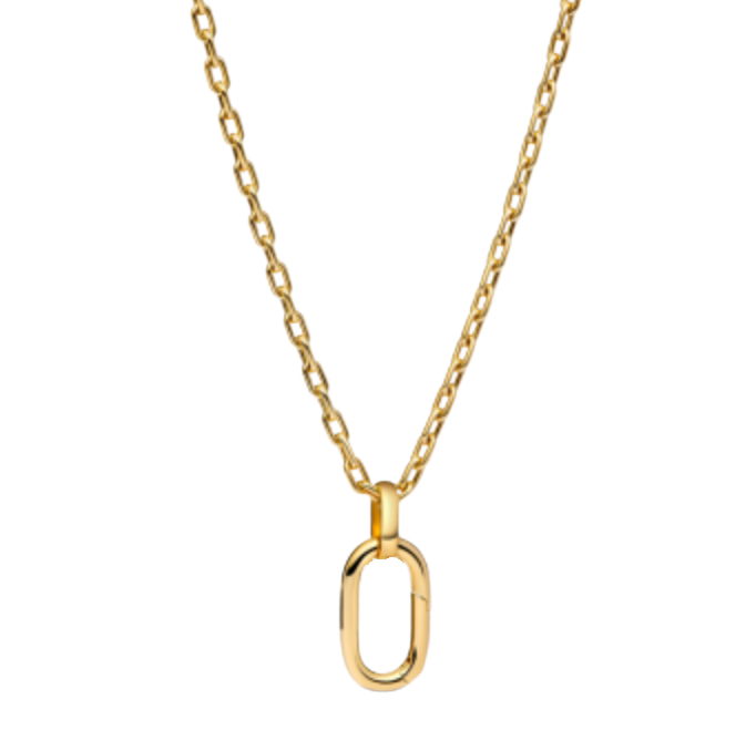 Lexi Charm Collect and Paperclip 18" Waterproof Necklace PVD