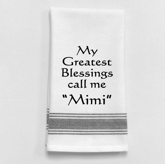 BB-M-97 White Kitchen Towel " My greatest..."