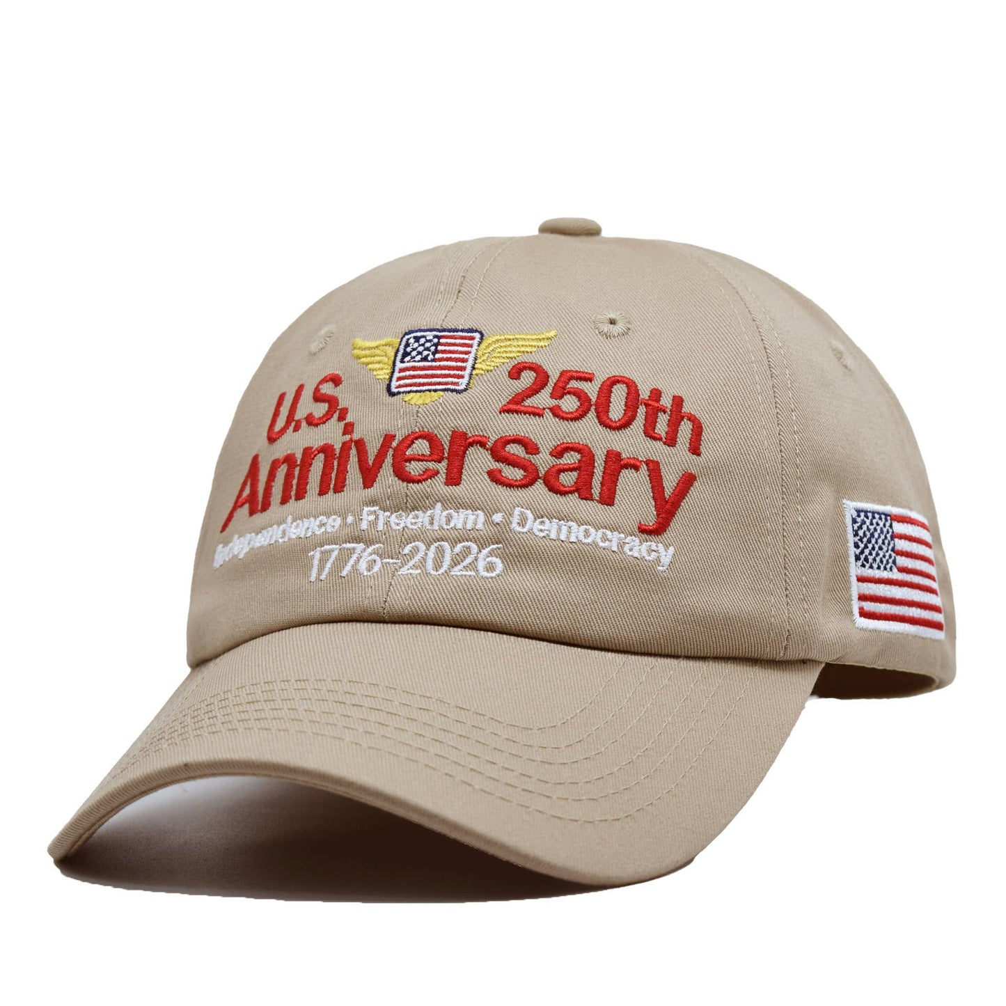 250th Anniversary Flag Embroidered Baseball Cap