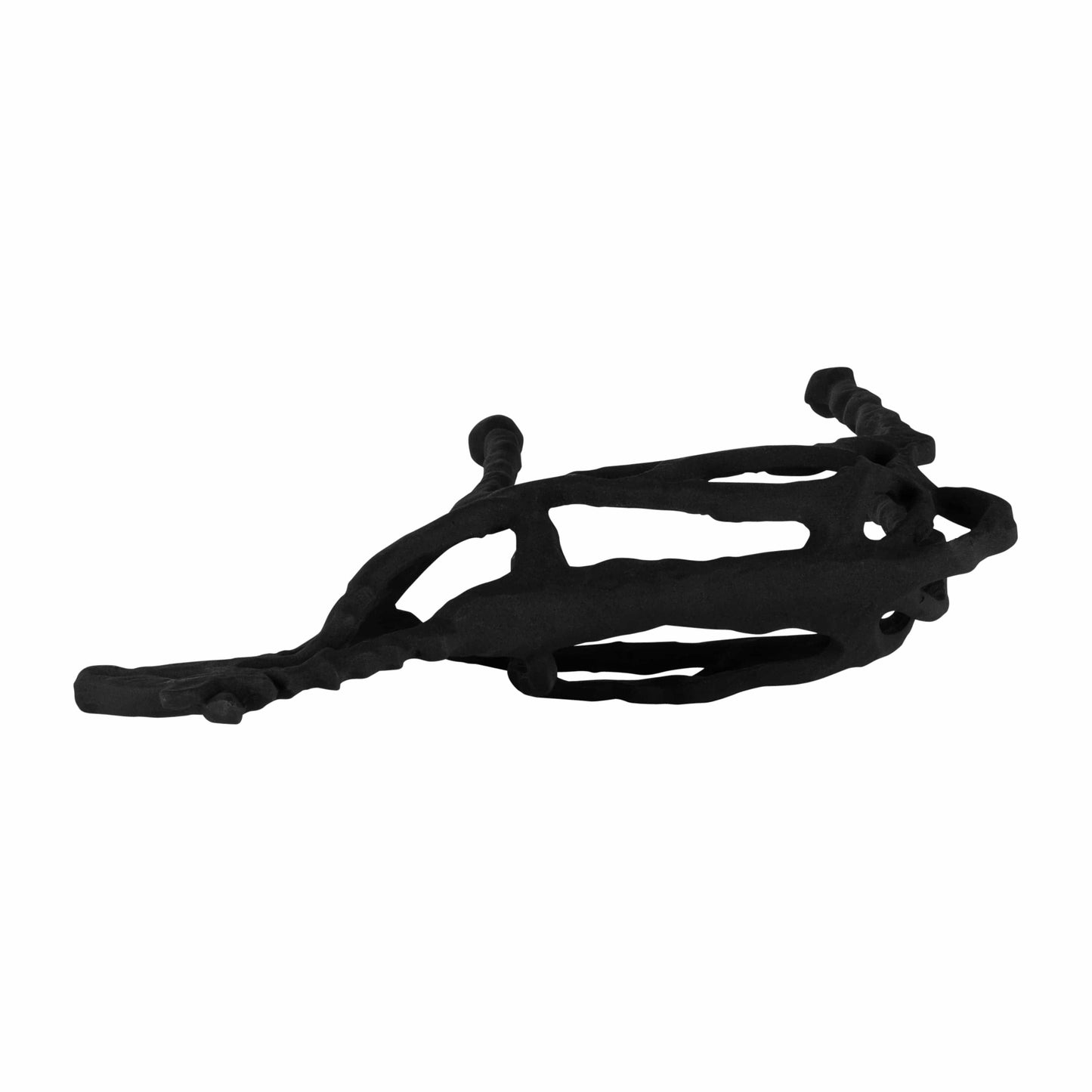 Decorative Sculpture - Black Metal Horse Illusion, 14 in.