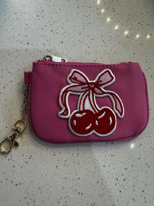 Cherry Bow Coin Purse