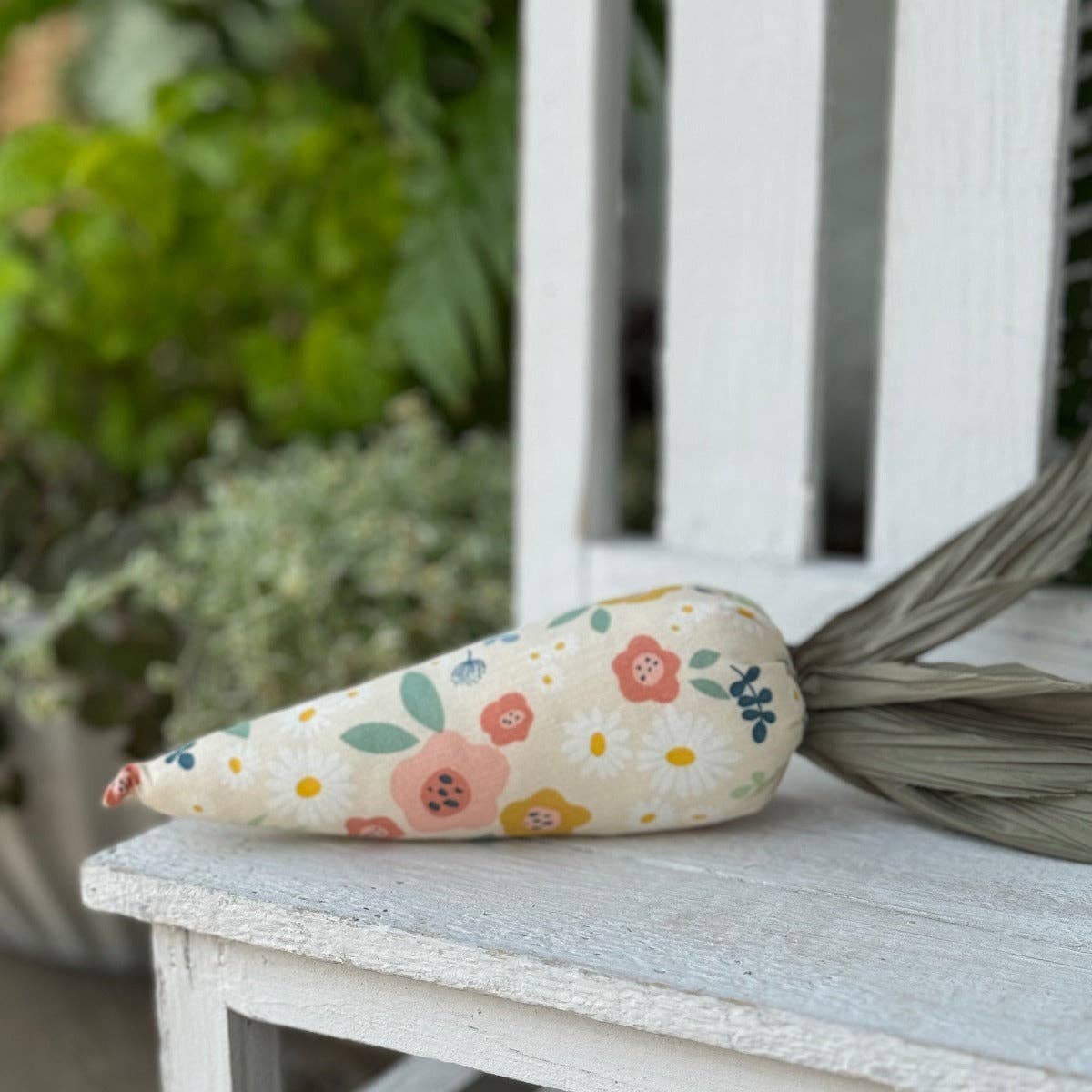 Orange Wildflower Fabric Carrot