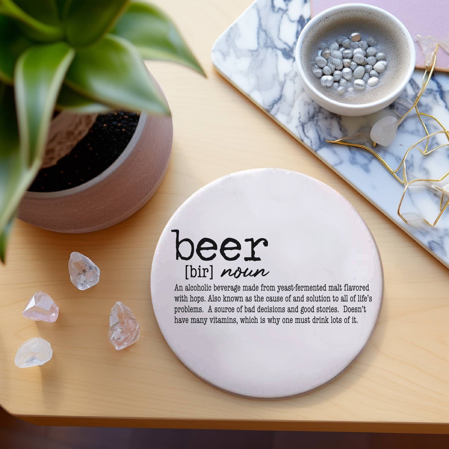 Funny Coaster Gift Sets, Humor Drink Dictionary Definitions