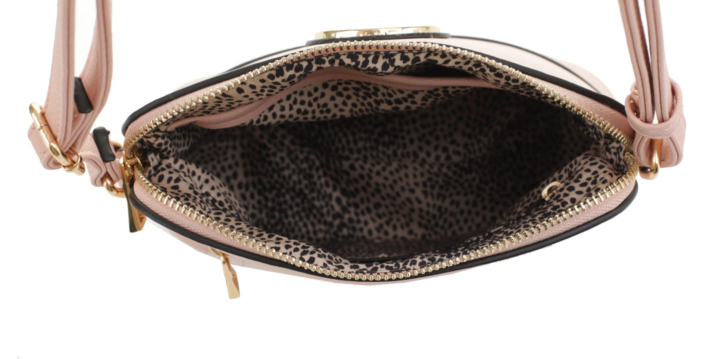 FC19565 Circle Hardware Crossbody Bag