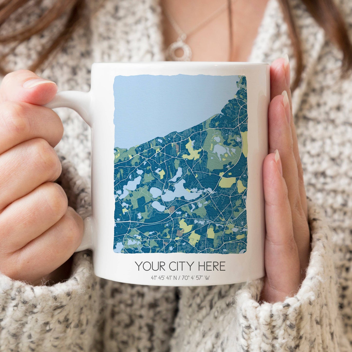 Custom Map Mugs - Custom City Coffee Mugs - Custom Order