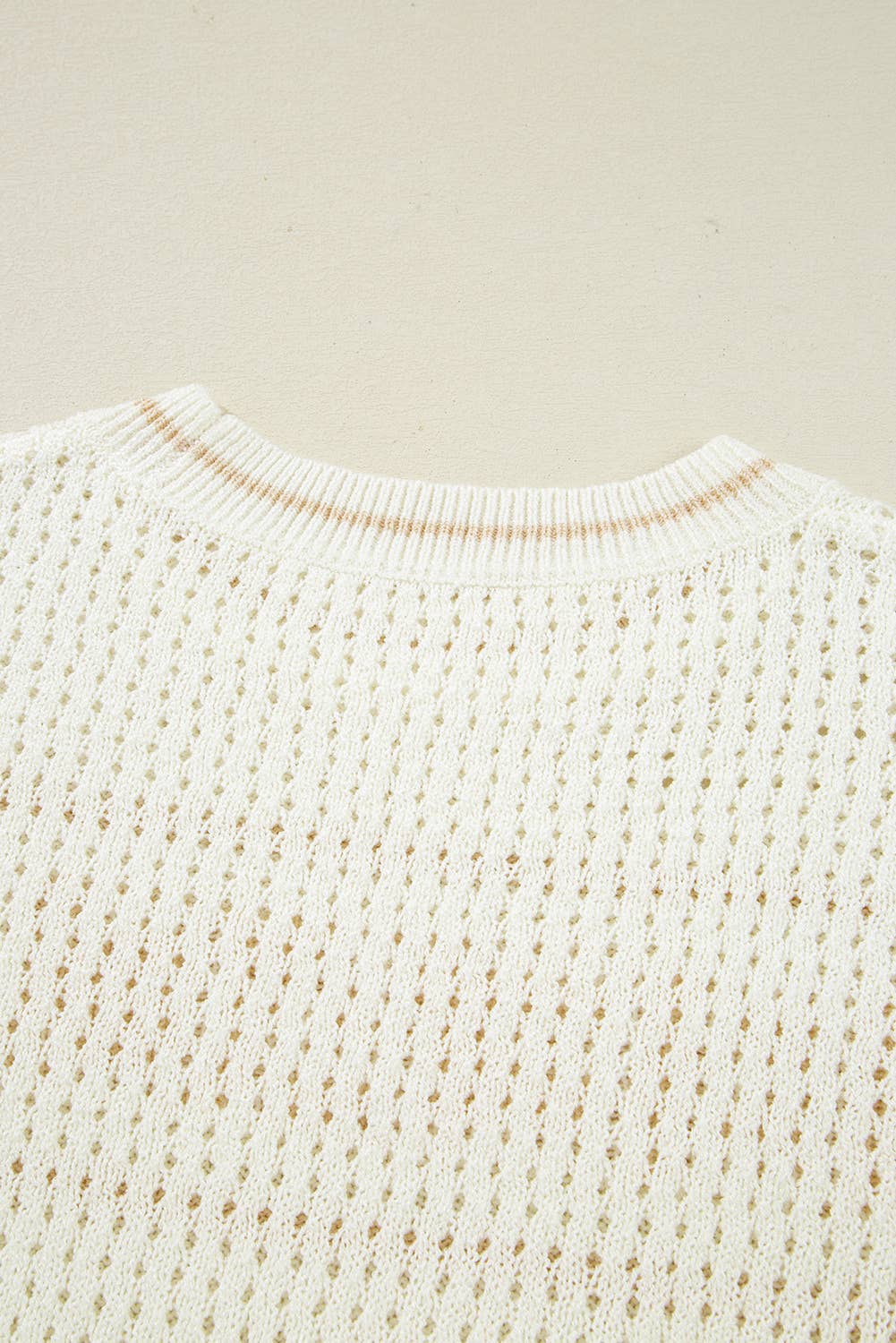 BEACH Hollow Out Knitted Lightweight Dolman Sweater (S-XL)