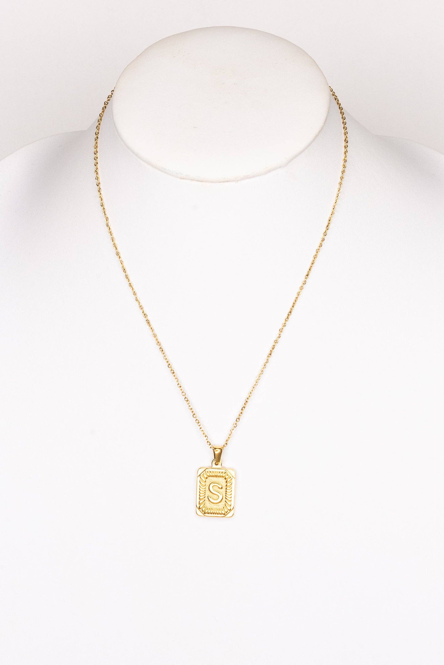 Initial Necklace in Gold