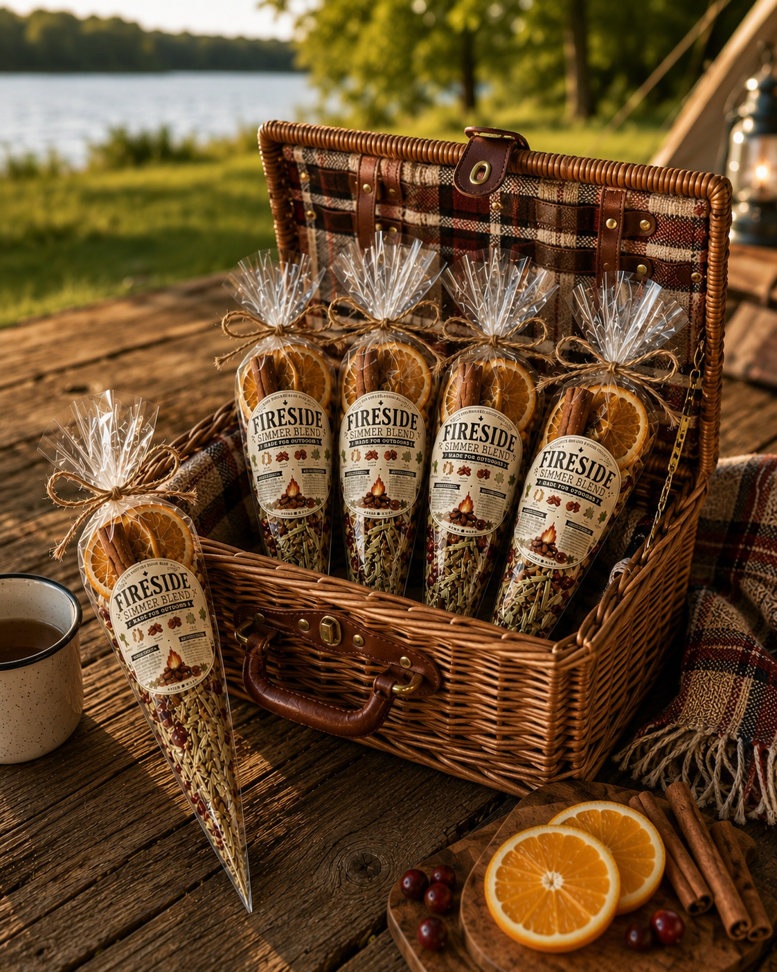 Simmer Pot Kit with Woodsy Campfire Cinnamon Scent