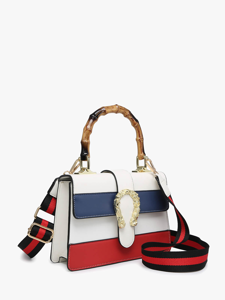 PP2050 Anya Color Block Crossbody w/ Guitar Strap