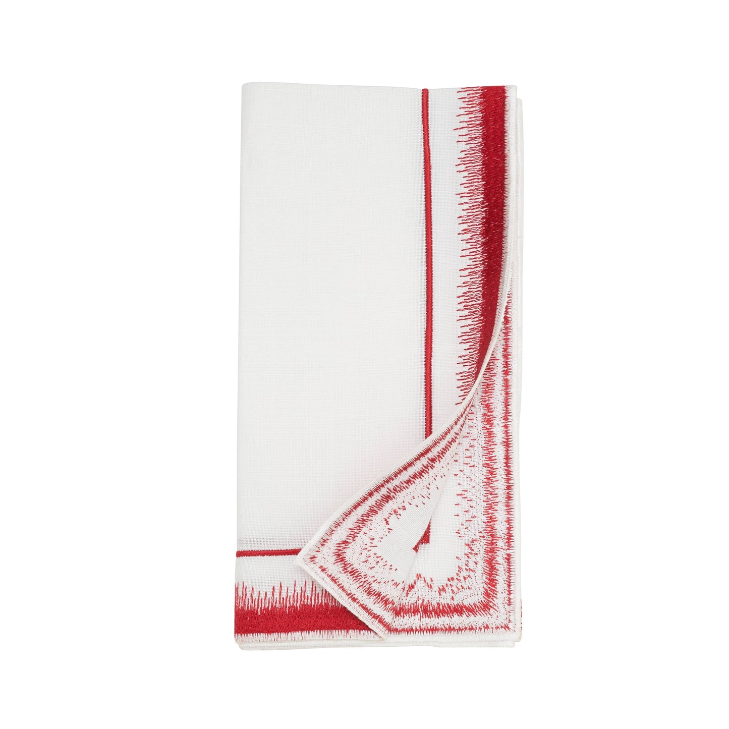 Elegant Embroidered Border Cloth Napkin