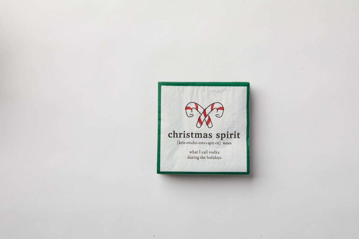 Christmas Spirit Paper Beverage Napkin