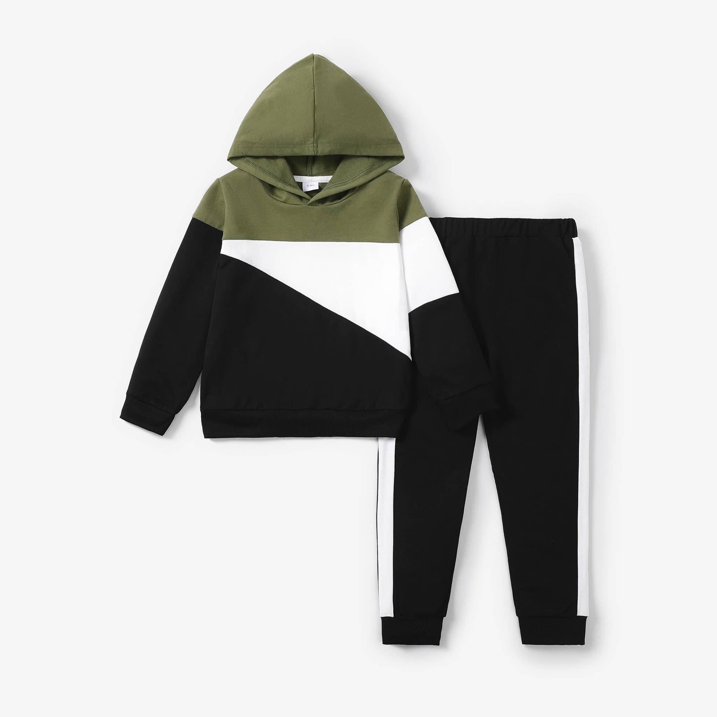 Kid Boy 2pcs Hoodie Sweatshirt and Pants Set/ Casual Shoes