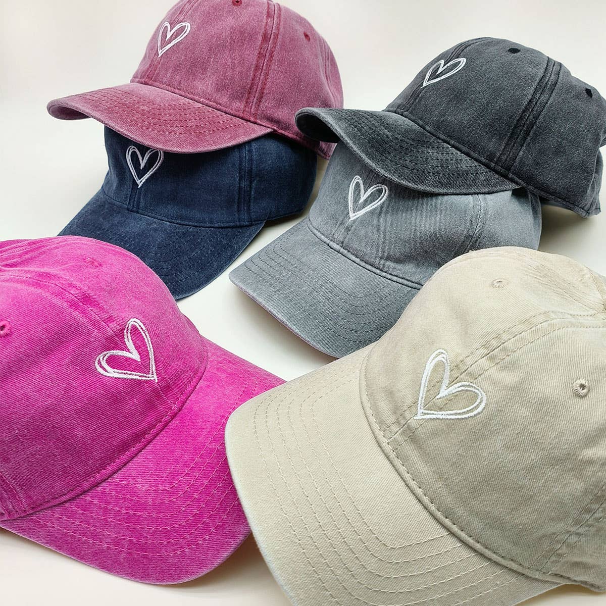 Heart Baseball Cap, Sun Hat CWAH0012